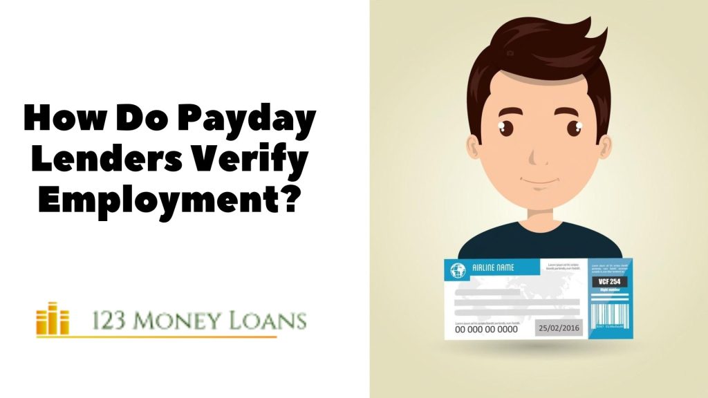 How Do Payday Lenders Verify Employment?